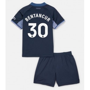 Tottenham Hotspur Rodrigo Bentancur #30 Bortaställ Barn 2023-24 Kortärmad (+ Korta byxor)